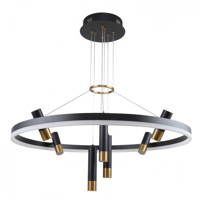 3097-8P, подвесная люстра, D800xH600/1000, LEDx48W + 7xLEDx3W, 4690LM, 4000K, included
