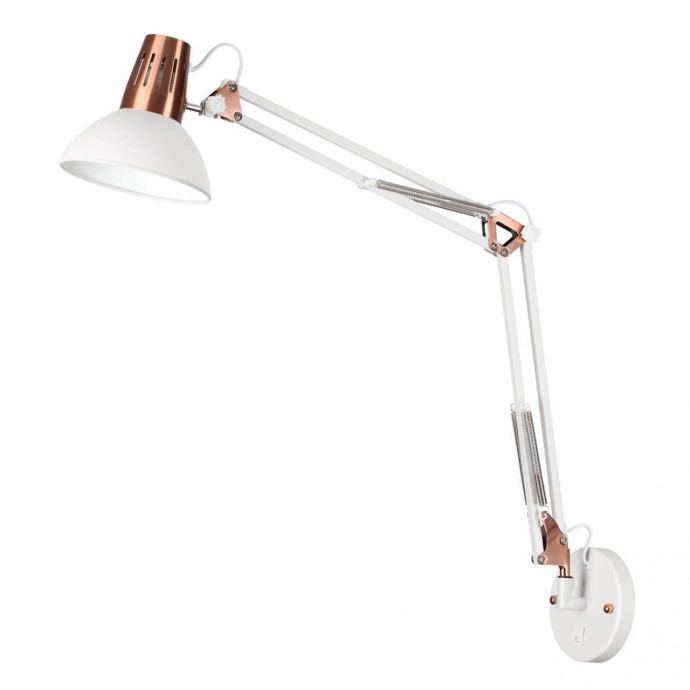 3344/1W MODERN ODL17 526 белый/медный Бра-трансформер с выключателем E27 60W 220V KAPAL