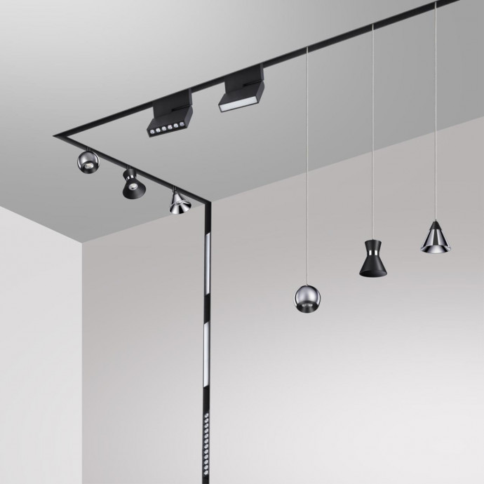 358399 SHINO NT20 054 белый/хром Трековый св-ник для низков.шинопровода IP20 LED 4000K 10W 48V FLUM