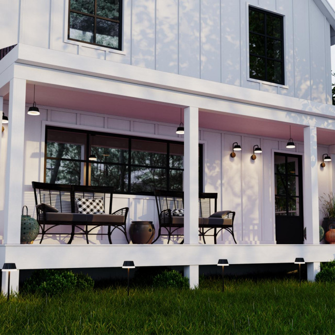 358459 STREET NT21 321 черный Ландшафтный подвесной светильник IP54 LED 4000K 10W 220V GONNA