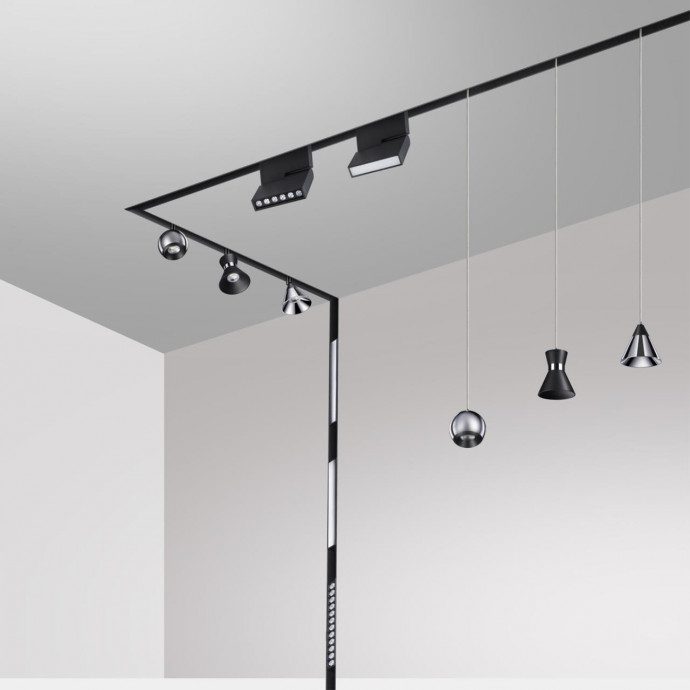 358467 SHINO NT20 056 черн Трековый светильник для низков. шинопровода IP20 LED 4000К 12W 48V FLUM