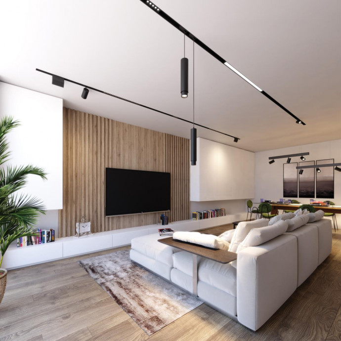 358534 SHINO NT21 061 черный Трековый светильник для низковольного шинопровода IP20 LED 4000K 10W 48V KIT