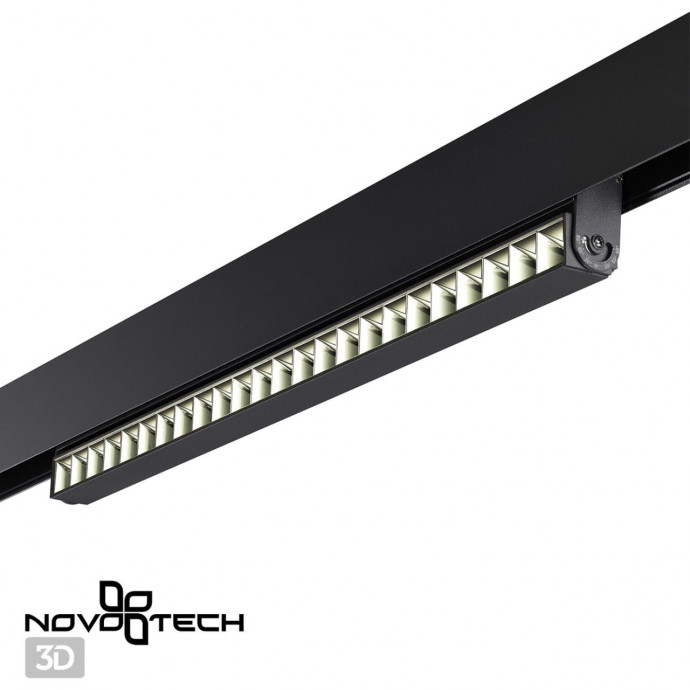 358545 SHINO NT21 048 черный Трековый светильник для низковольного шинопровода IP20 LED 4000K 24W 48V FLUM