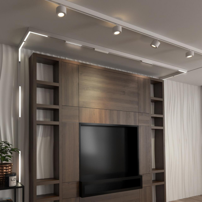 358607 SHINO NT21 045 белый Трековый светильник для низковольного шинопровода IP20 LED 4000K 24W 48V FLUM