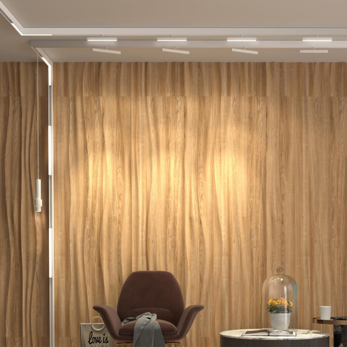 358607 SHINO NT21 045 белый Трековый светильник для низковольного шинопровода IP20 LED 4000K 24W 48V FLUM