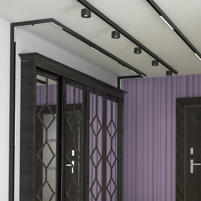 358608 SHINO NT21 045 черный Трековый светильник для низковольного шинопровода IP20 LED 4000K 24W 48V FLUM