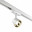 358716 PORT NT21 120 белый/золото Трехфазный трековый светодиодный светильник IP20 LED 4000K 10W 100-265V KNOF