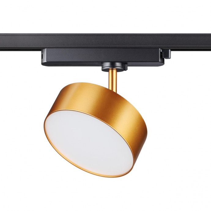 358757 PORT NT21 092 матовое золото Светильник трековый однофазный трехжильный IP20 LED 24W 4000K 2100Лм 100-265V PROMETA