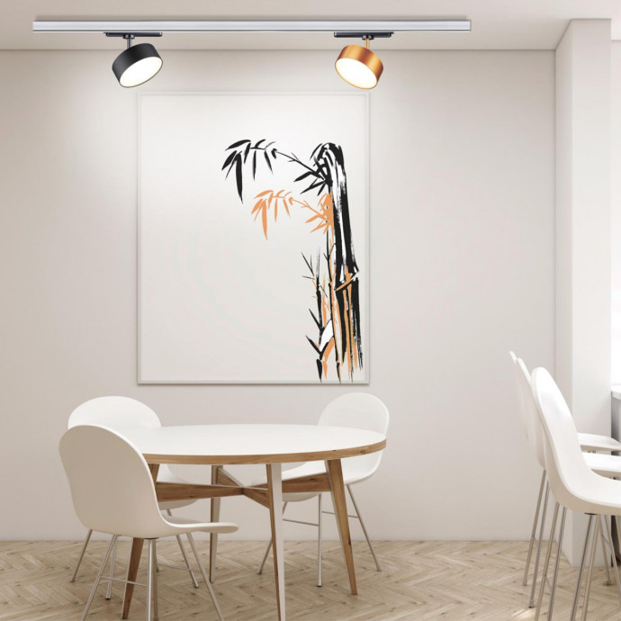 358757 PORT NT21 092 матовое золото Светильник трековый однофазный трехжильный IP20 LED 24W 4000K 2100Лм 100-265V PROMETA