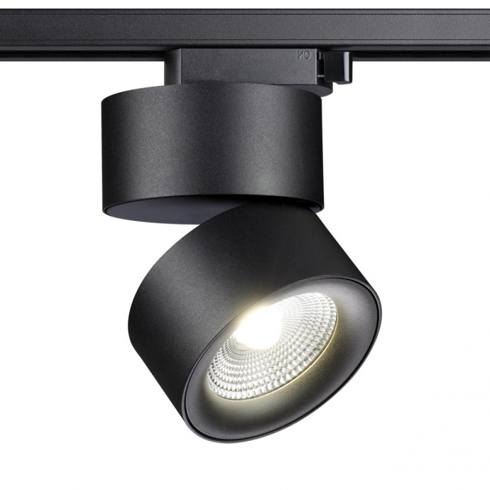 358785 PORT NT21 093 черный Светильник трековый однофазный трехжильный IP20 LED 25W 4000K 2200Лм 100-265V GRODA