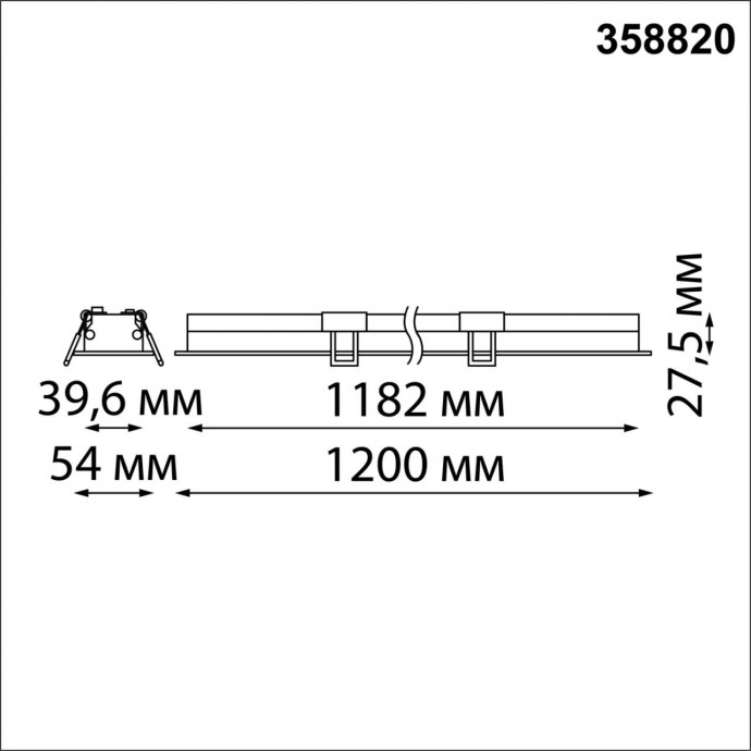 358820 SPOT NT22 262 белый Встраиваемый светодиодный светильник IP20 LED 4000K 36W 220V ITER