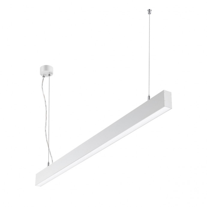 358877 OVER NT22 174 белый Светильник подвесной светодиодный (длина подвесов 1,2м) IP20 LED 4000K 40W вниз + 12W вверх 220V ITER