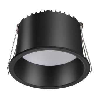 358902 SPOT NT22 227 черный Светильник встраиваемый светодиодный IP20 LED 4000К 12W 220V TRAN