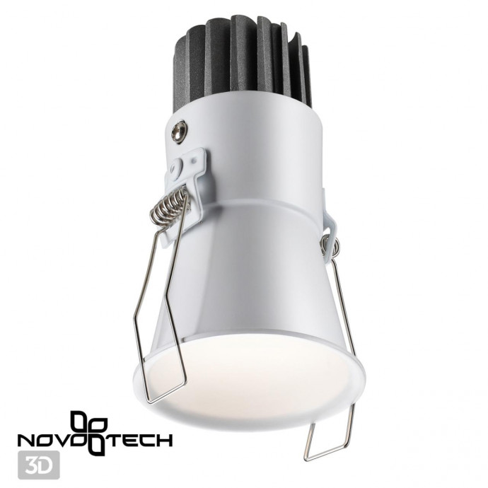 358906 SPOT NT22 228 белый Встраиваемый светодиодный светильник с переключателем цветовой температуры IP20 LED 3000К4000К6000К 7W 220V LANG