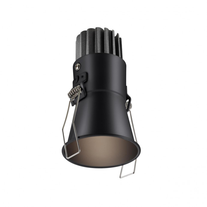 358907 SPOT NT22 229 черный Встраиваемый светодиодный светильник с переключателем цветовой температуры IP20 LED 3000К4000К6000К 7W 220V LANG