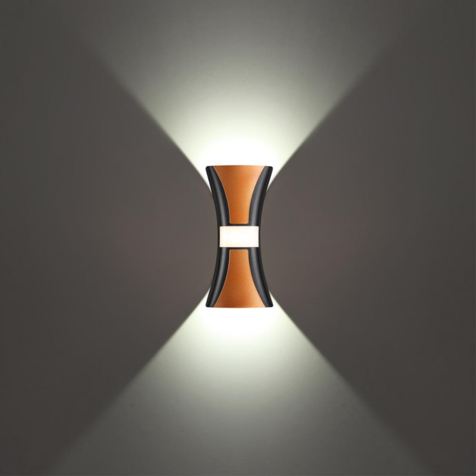 358936 STREET NT22 330 черный/золото Светильник ландшафтный светодиодный IP54 LED 4000К 12W 85-265V CALLE