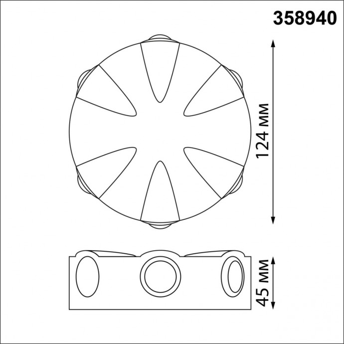 358940 STREET NT22 313 белый Светильник ландшафтный светодиодный IP54 LED 4000К 6W 85-265V CALLE
