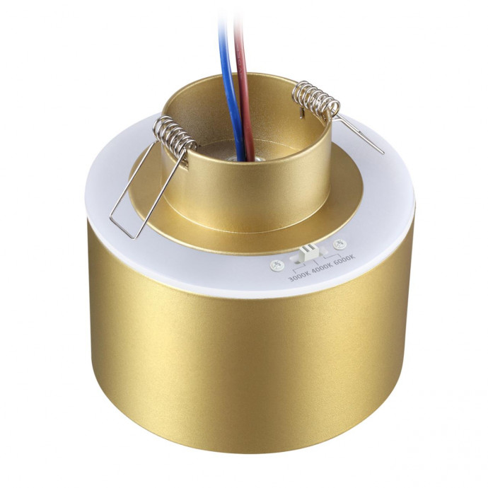 358963 SPOT NT22 242 бронза св. Светильник встраиваемый с переключ. цв. температуры IP20 LED 3000К4000К6000К 12W вниз + 3W вверх 110-265V GIRO