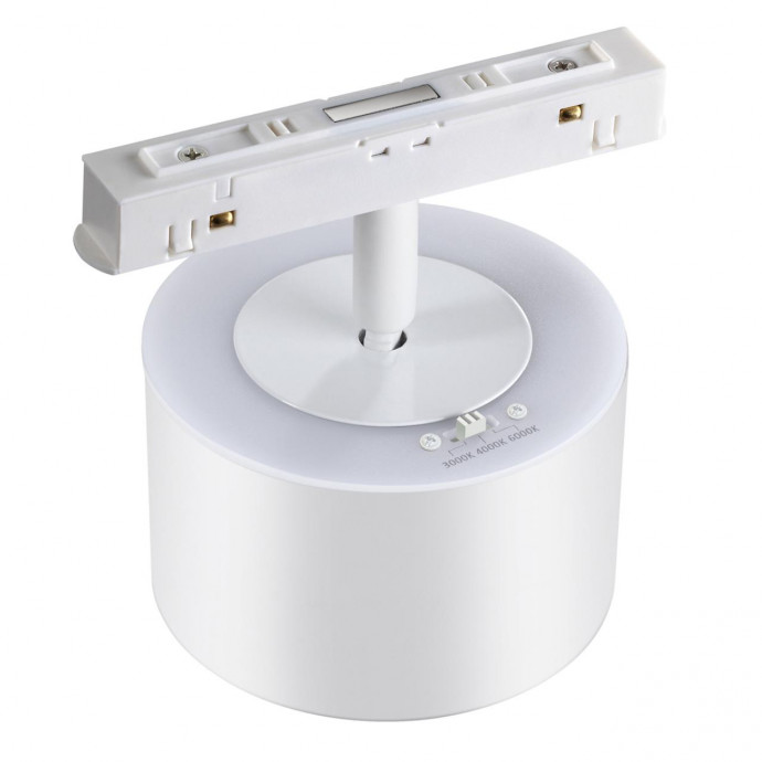 358979 SHINO NT22 047 белый Трековый светильник для низковольного шинопровода с переключ. цв. температуры IP20 LED 3000К4000К6000К 12W вниз + 3W вве