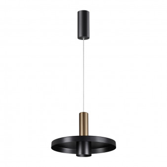 358984 OVER NT22 158 бронза светлая/черный Светильник светодиодный накладной, провод 2м IP20 LED 4000K 15W 220V ALBA