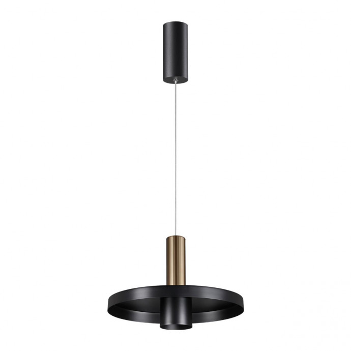 358984 OVER NT22 158 бронза светлая/черный Светильник светодиодный накладной, провод 2м IP20 LED 4000K 15W 220V ALBA