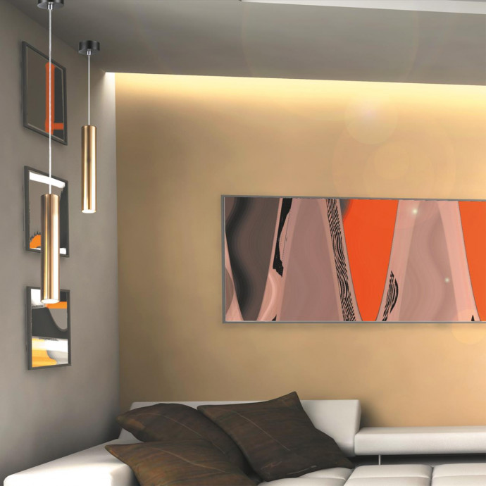 358985 OVER NT22 159 бронза светлая/черный Светильник светодиодный накладной, провод 2м IP20 LED 4000K 15W 220V ALBA