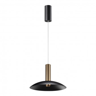 358986 OVER NT22 159 бронза светлая/черный Светильник светодиодный накладной, провод 2м IP20 LED 4000K 15W 220V ALBA