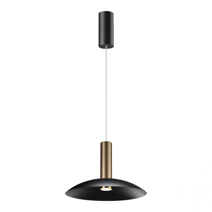 358986 OVER NT22 159 бронза светлая/черный Светильник светодиодный накладной, провод 2м IP20 LED 4000K 15W 220V ALBA