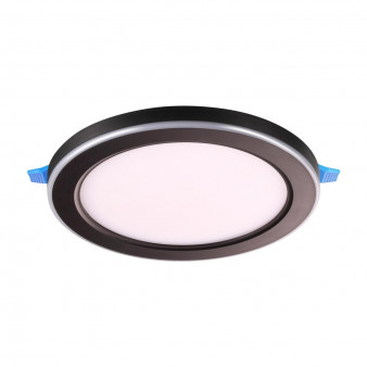 359015 SPOT NT23 черный Светильник встраиваемый светодиодный (три сценария работы) IP20 LED 4000К 12W+4W 100-265V 1120Лм SPAN