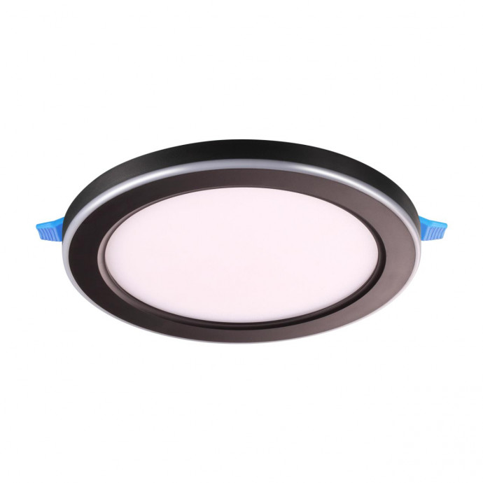 359015 SPOT NT23 черный Светильник встраиваемый светодиодный (три сценария работы) IP20 LED 4000К 12W+4W 100-265V 1120Лм SPAN