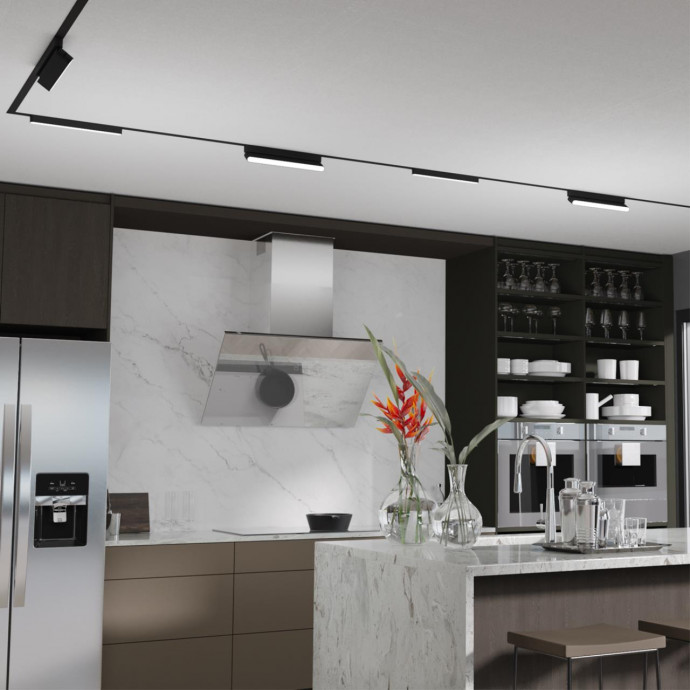 359074 SHINO NT23 000 черный Трековый светильник для низковольтного шинопровода IP20 LED 18W 48V 4000K 1080Лм SMAL