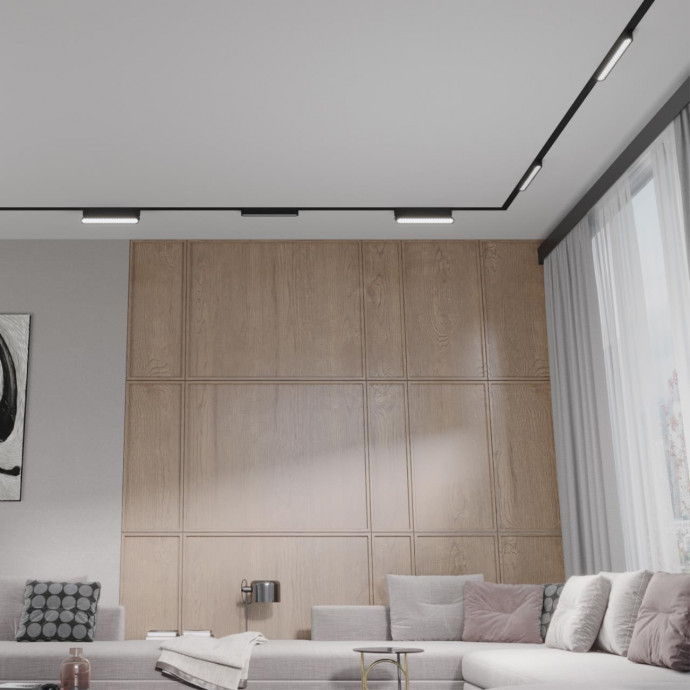 359080 SHINO NT23 000 черный Трековый светильник для низковольтного шинопровода IP20 LED 12W 48V 4000K 720Лм SMAL