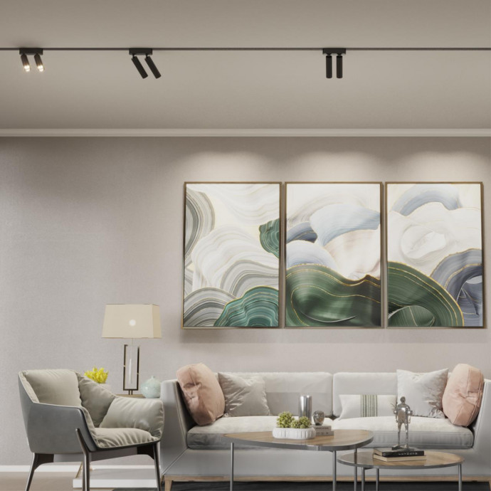 359086 SHINO NT23 000 черный Трековый светильник для низков. шинопровода IP20 LED 4000K 2*7W 48V 1260Лм SMAL