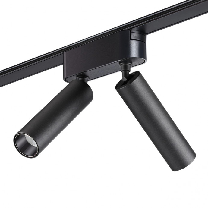 359086 SHINO NT23 000 черный Трековый светильник для низков. шинопровода IP20 LED 4000K 2*7W 48V 1260Лм SMAL