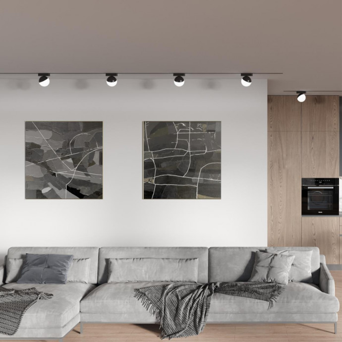 359096 SHINO NT23 000 черный Трековый светильник для низков. шинопровода IP20 LED 4000K 10W 48V 800Лм SMAL