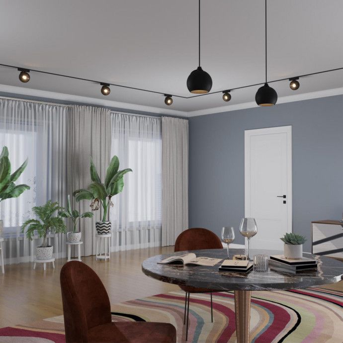 359100 SHINO NT23 000 черный Трековый светильник для низков. шинопровода IP20 LED 4000K 12W 48V 960Лм SMAL