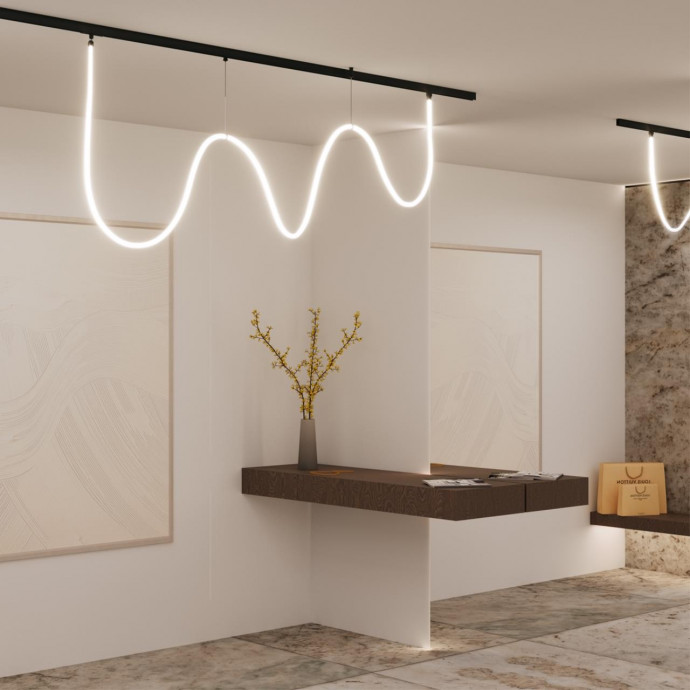 359140 KONST NT23 000 черный Трековый светильник для низковольтного шинопровода FLUM IP20 LED 4000K 25W 48V 2500Лм RAMO