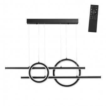 359183 OVER NT23 000 черный Светильник подвесной диммируемый, в комплекте пульт ДУ IP20 LED 4000К 116W 220V ONDO