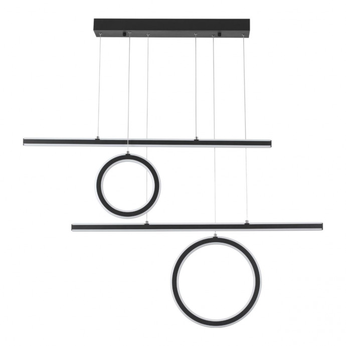 359183 OVER NT23 000 черный Светильник подвесной диммируемый, в комплекте пульт ДУ IP20 LED 4000К 116W 220V ONDO