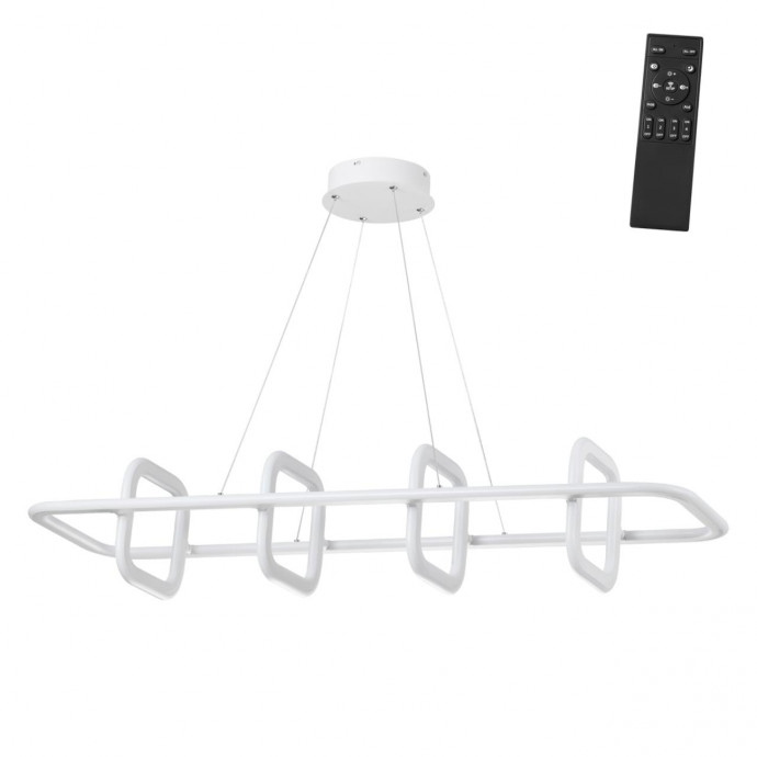 359184 OVER NT23 000 белый Светильник подвесной диммируемый, в комплекте пульт ДУ IP20 LED 4000К 175W 220V ONDO