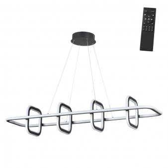 359185 OVER NT23 000 черный Светильник подвесной диммируемый, в комплекте пульт ДУ IP20 LED 4000К 175W 220V ONDO