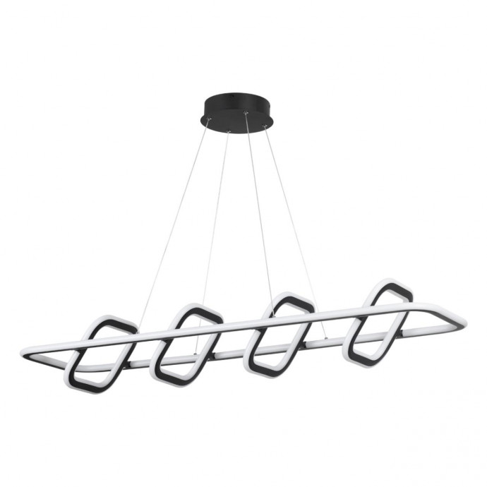 359185 OVER NT23 000 черный Светильник подвесной диммируемый, в комплекте пульт ДУ IP20 LED 4000К 175W 220V ONDO