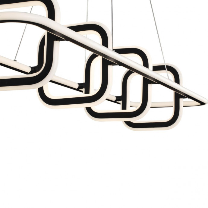 359185 OVER NT23 000 черный Светильник подвесной диммируемый, в комплекте пульт ДУ IP20 LED 4000К 175W 220V ONDO