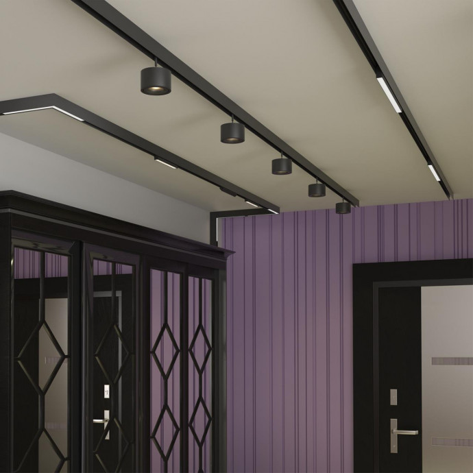 359199 SHINO NT23 000 черный Трековый светильник для низков. шинопровода IP20 LED 3000К 12W 48V 900Лм FLUM