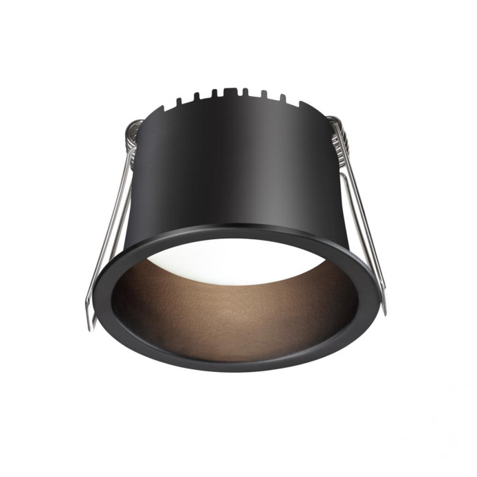 359233 SPOT NT23 000 черный Светильник встраиваемый светодиодный IP20 LED 6W 220V 360Лм 3000К TRAN