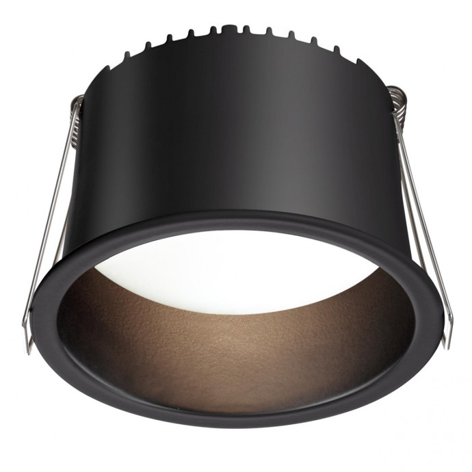 359237 SPOT NT23 000 черный Светильник встраиваемый светодиодный IP20 LED 12W 220V 840Лм 3000К TRAN