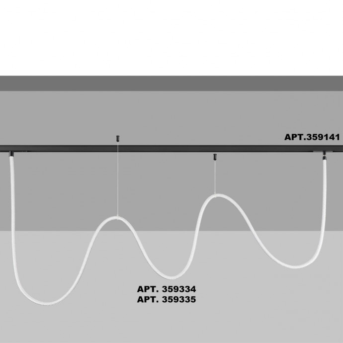 Трековый светильник «ГИБКИЙ НЕОН» для низковольтного шинопровода FLUM Novotech RAMO 359335