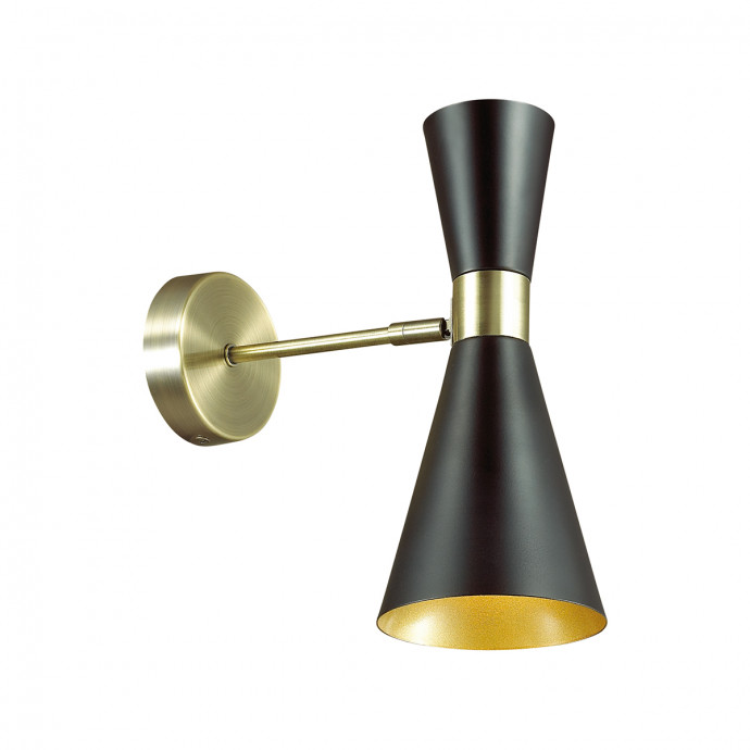 3662/1W MODERNI LN18 102 античная бронза/матовый черный Бра E14 60W 220V QUINN