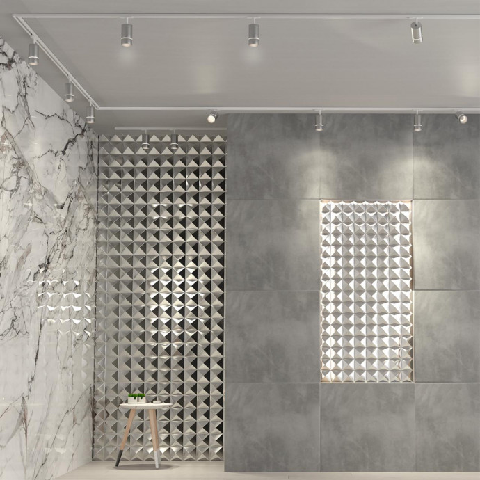 370779 PORT NT21 086 серебро Светильник трековый однофазный трехжильный IP20 GU10 9W 235V ELINA