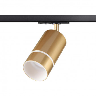 370780 PORT NT21 086 золото Светильник трековый однофазный трехжильный IP20 GU10 9W 235V ELINA